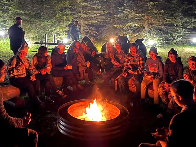 Private bonfire for groups at Harvest Moon Acres (Gobles, MI)
