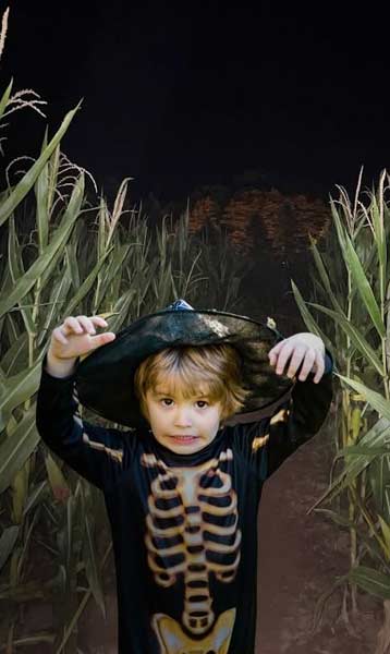 Halloween at the corn maze